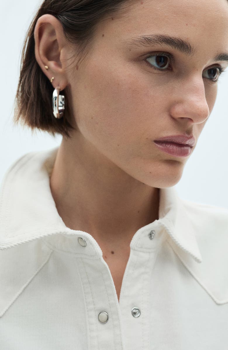 MANGO Stretch Corduroy Overshirt, Alternate, color,