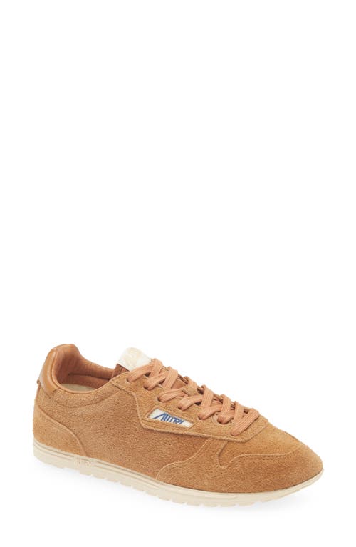 Autry 'windspin Low' Brown Sneaker With Logo On The Side And On The Heel In Brown
