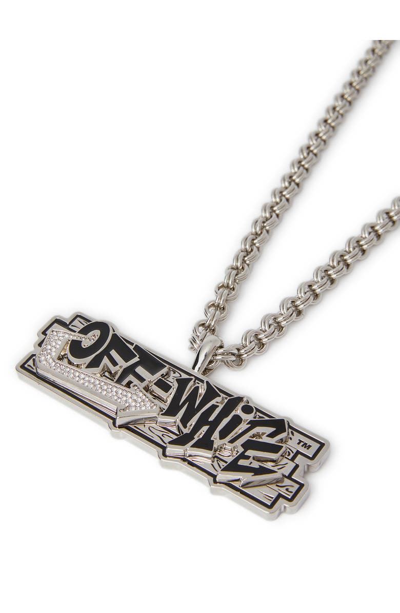 OFF WHITE Men's Bling Strass Wall Chain, Alternate, color, 