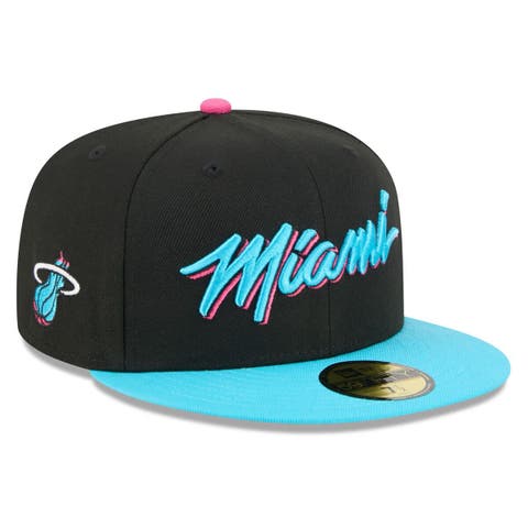Men's New Era Black/Turquoise Miami Heat 2025/26 City Edition 59FIFTY Fitted Hat