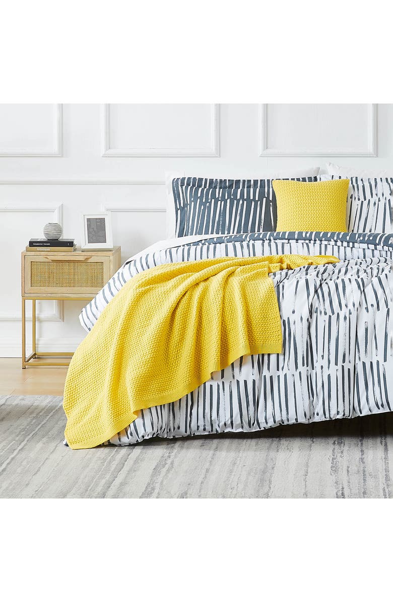 SOUTHSHORE FINE LINENS Spirit 5-Piece Duvet Cover Bedding Set, Alternate, color, Charcoal