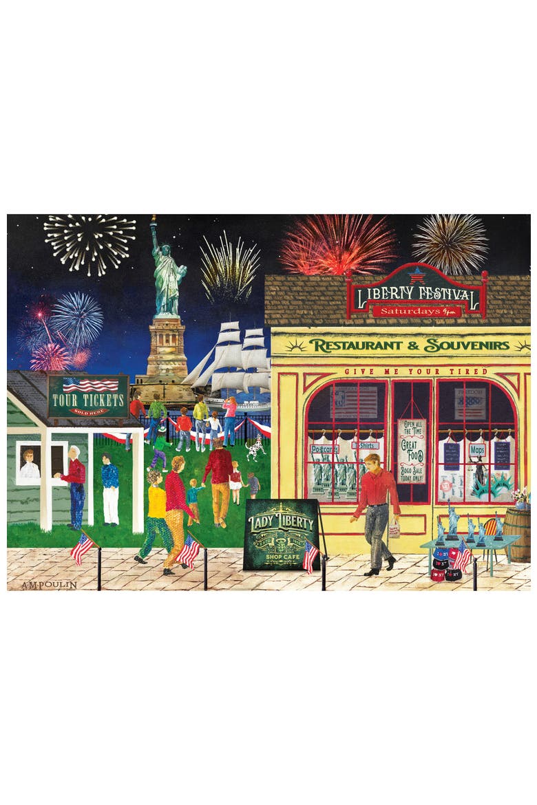 Lady Liberty 500 Piece Jigsaw Puzzle, Alternate, color, Multicolor