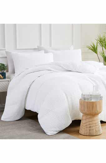 SOUTHSHORE FINE LINENS 100% Cotton Waffle Duvet Cover Set