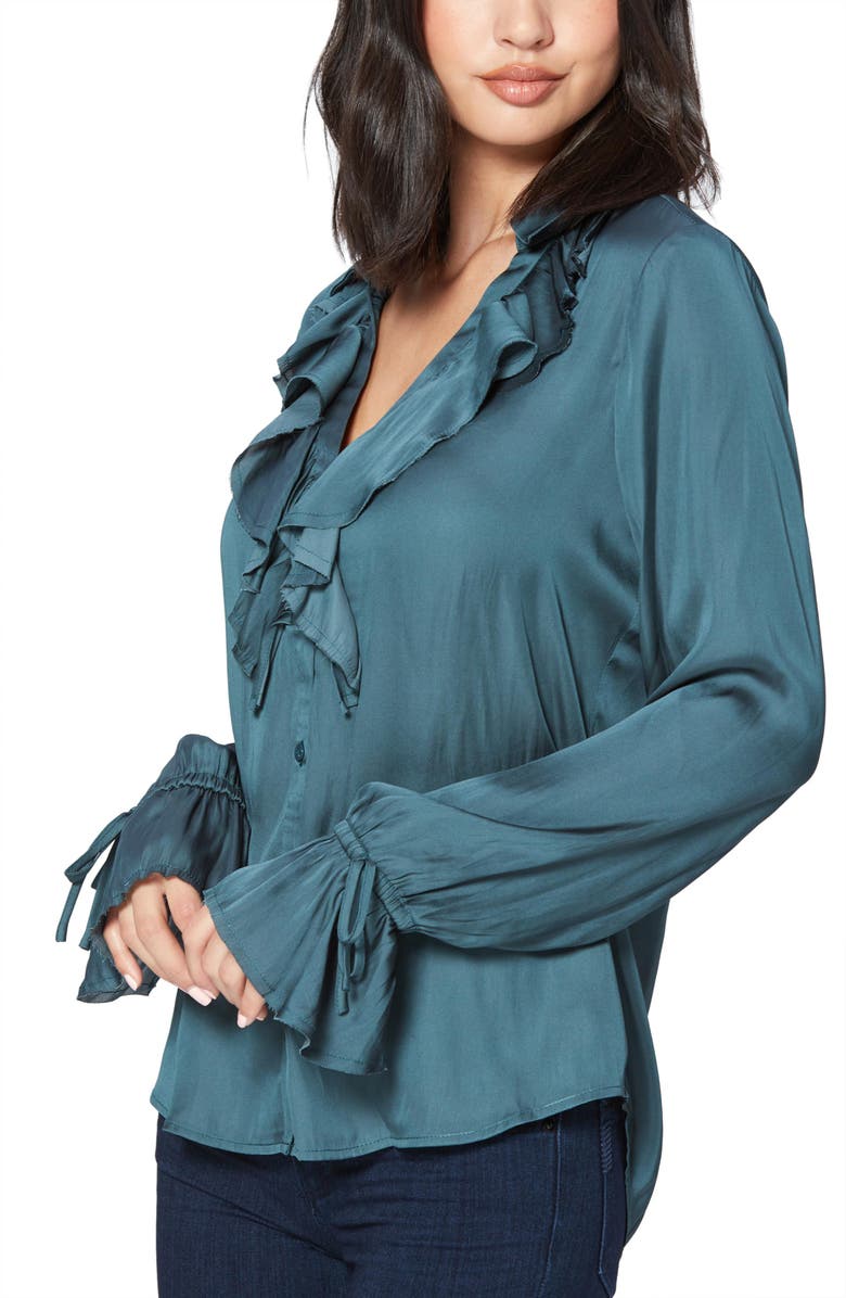 PAIGE Nevynne Ruffle Blouse, Alternate, color,