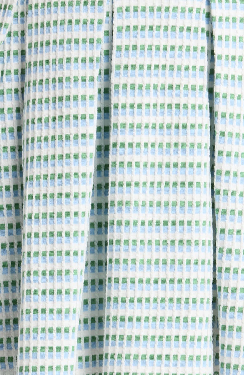 MAUDE CLUB Hyatt Geo Print Pleated Mini, Alternate, color, White Light Blue Multi