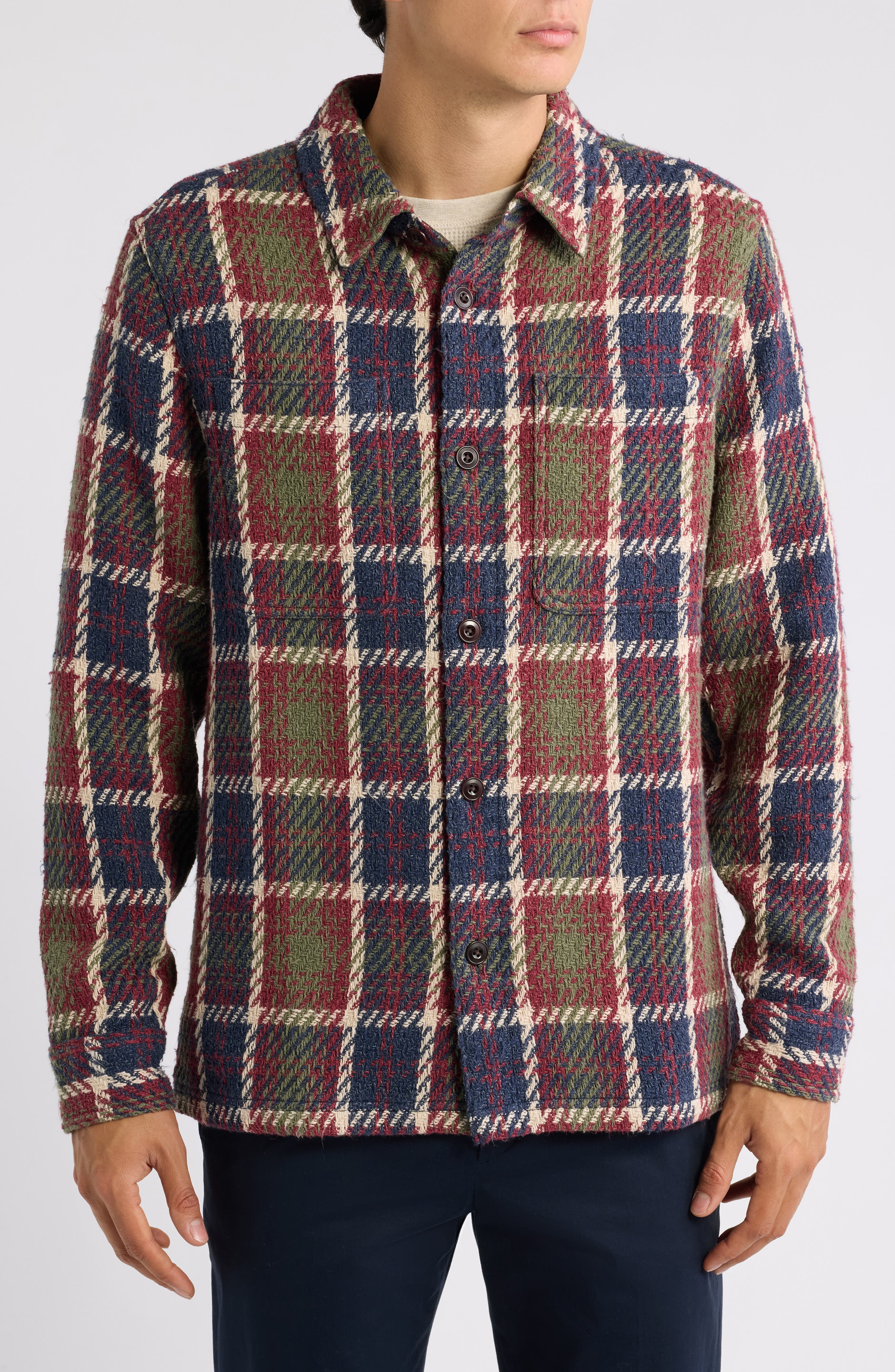 Flint & Tinder by Huckberry Cabin Flannel Overshirt (Men) | Nordstrom