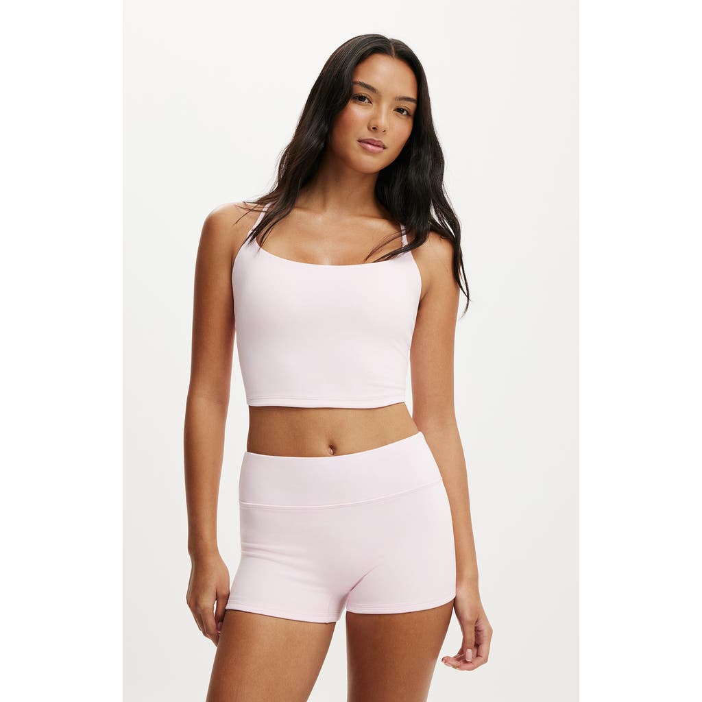 Body Active Ultra Soft Cropped Twist Back Tank In White