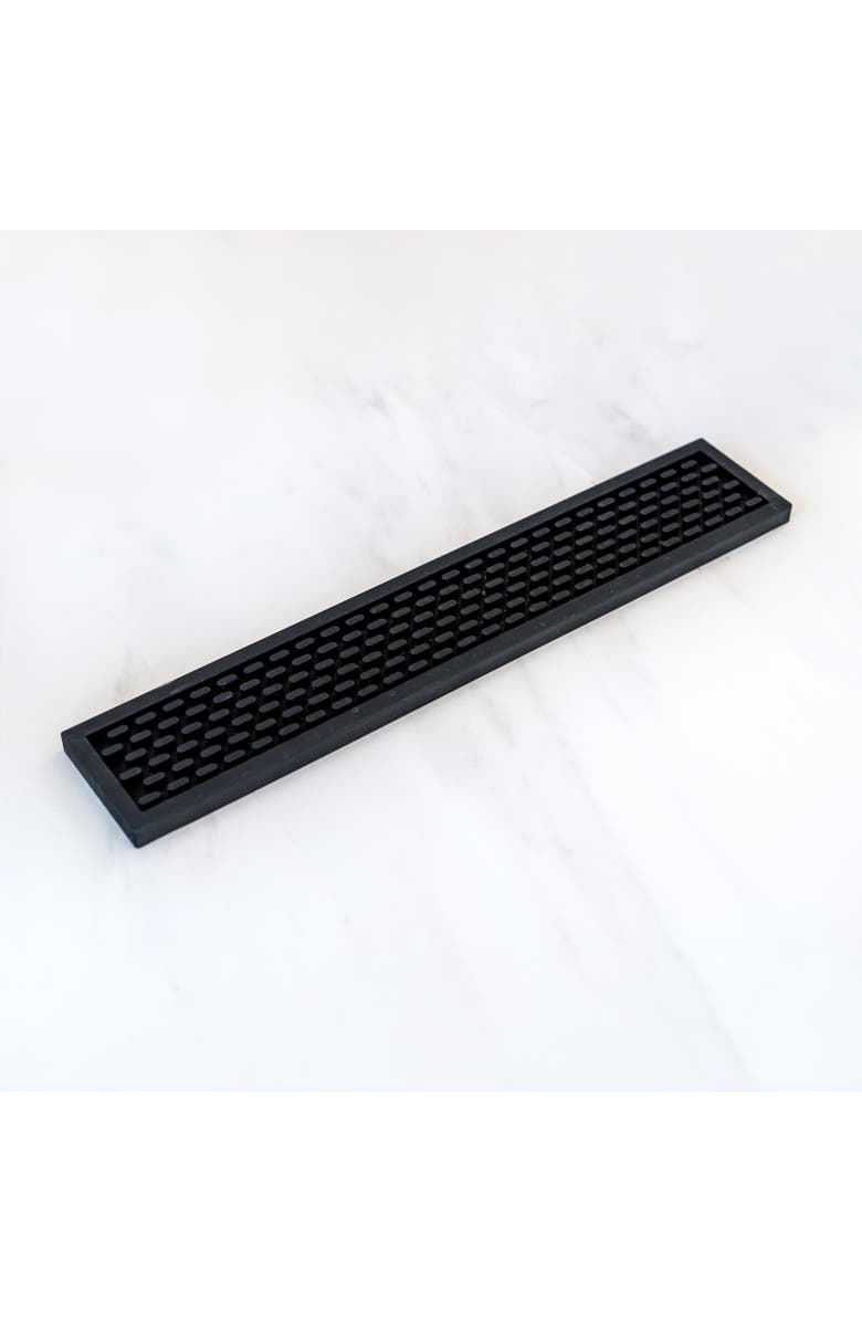 A Bar Above Black Silicone Bar Mat, 3.25x18", Alternate, color, Black