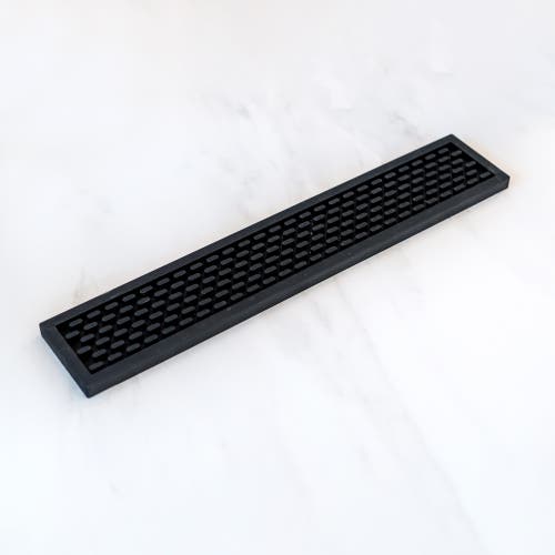A Bar Above Black Silicone Bar Mat, 3.25x18" In Black
