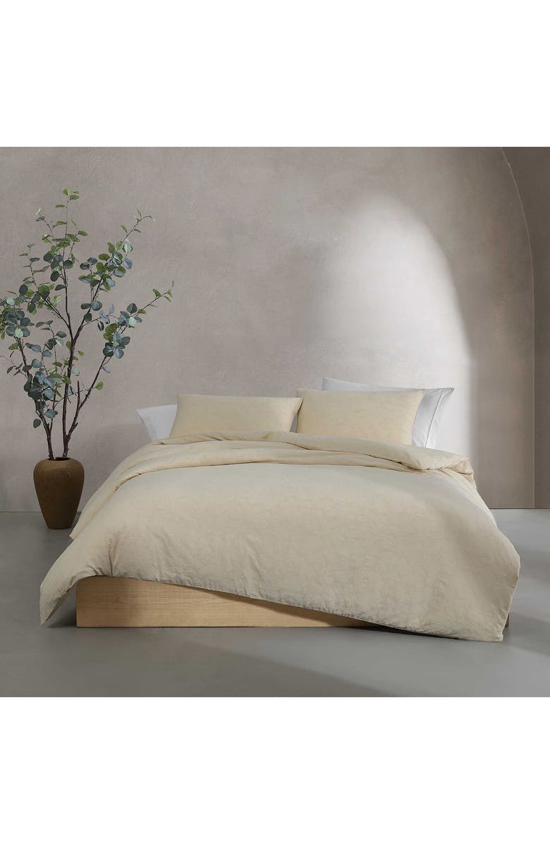 Calvin Klein Branching Leaves Comforter & Sham Set, Alternate, color, Cream