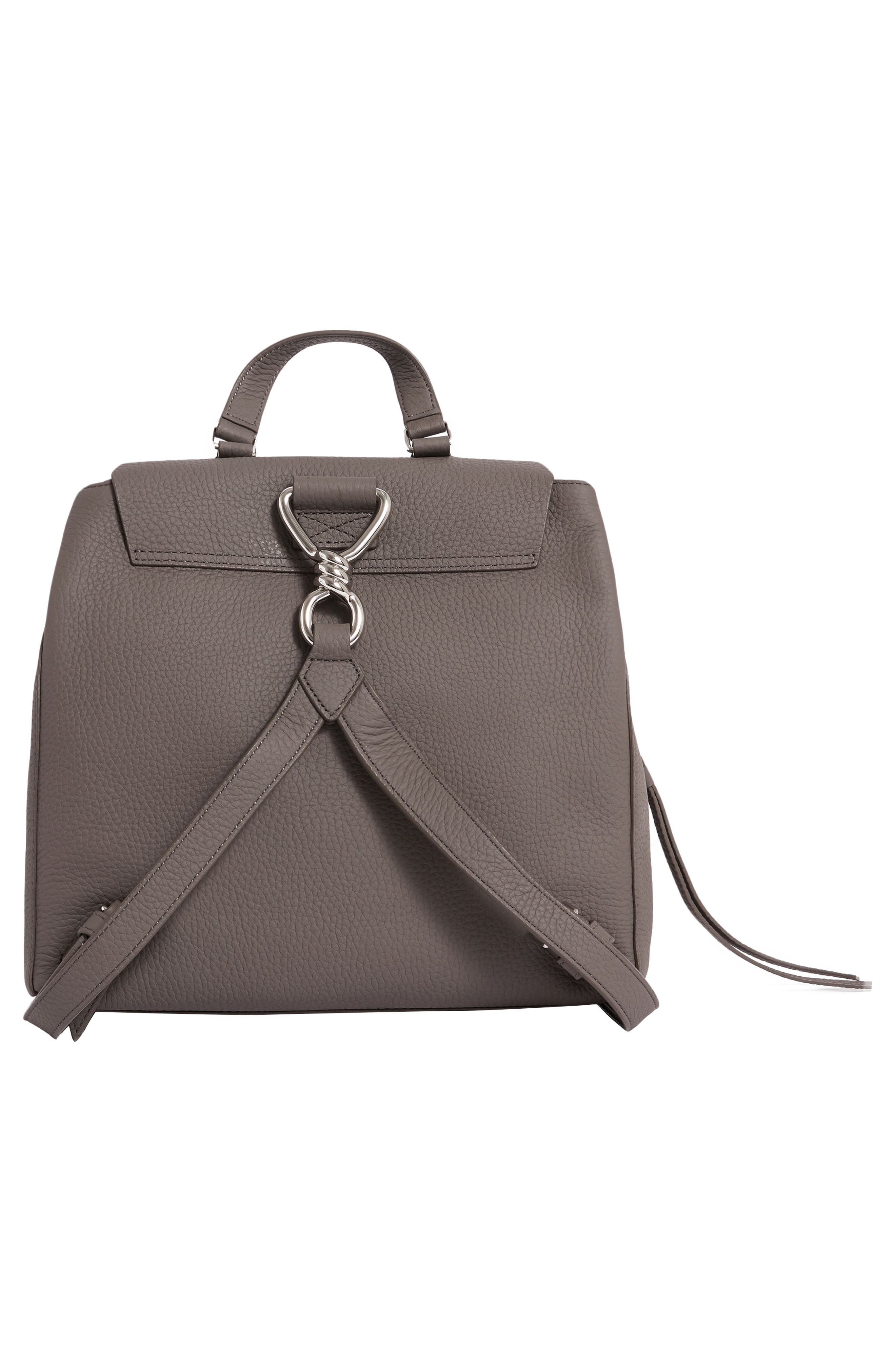 AllSaints Captain Lea Leather Backpack, Alternate, color, 