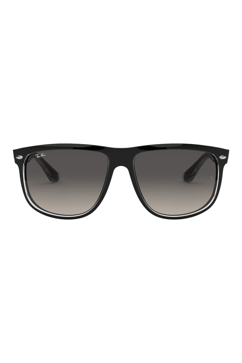 Boyfriend 60mm Flat Top Sunglasses, Main, color, GRY GRD