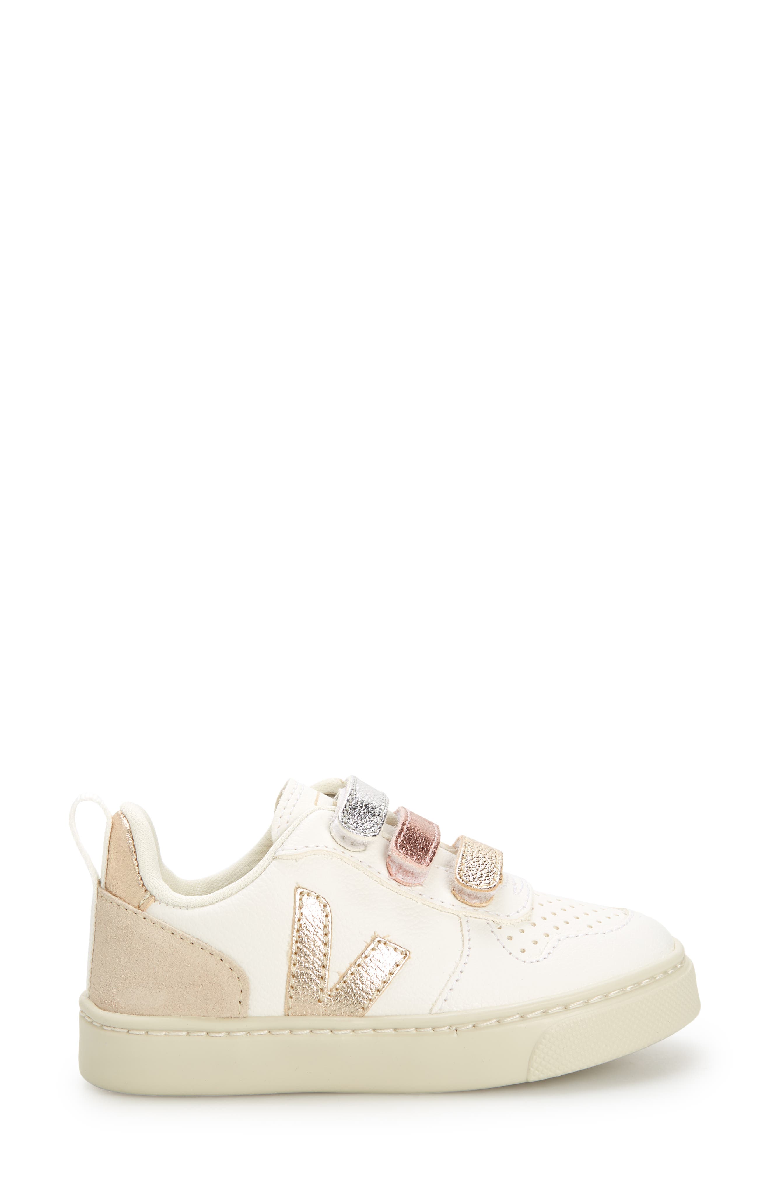 Small V-10 Sneaker, Alternate, color, MULTICO EXTRA WHITE SHINY