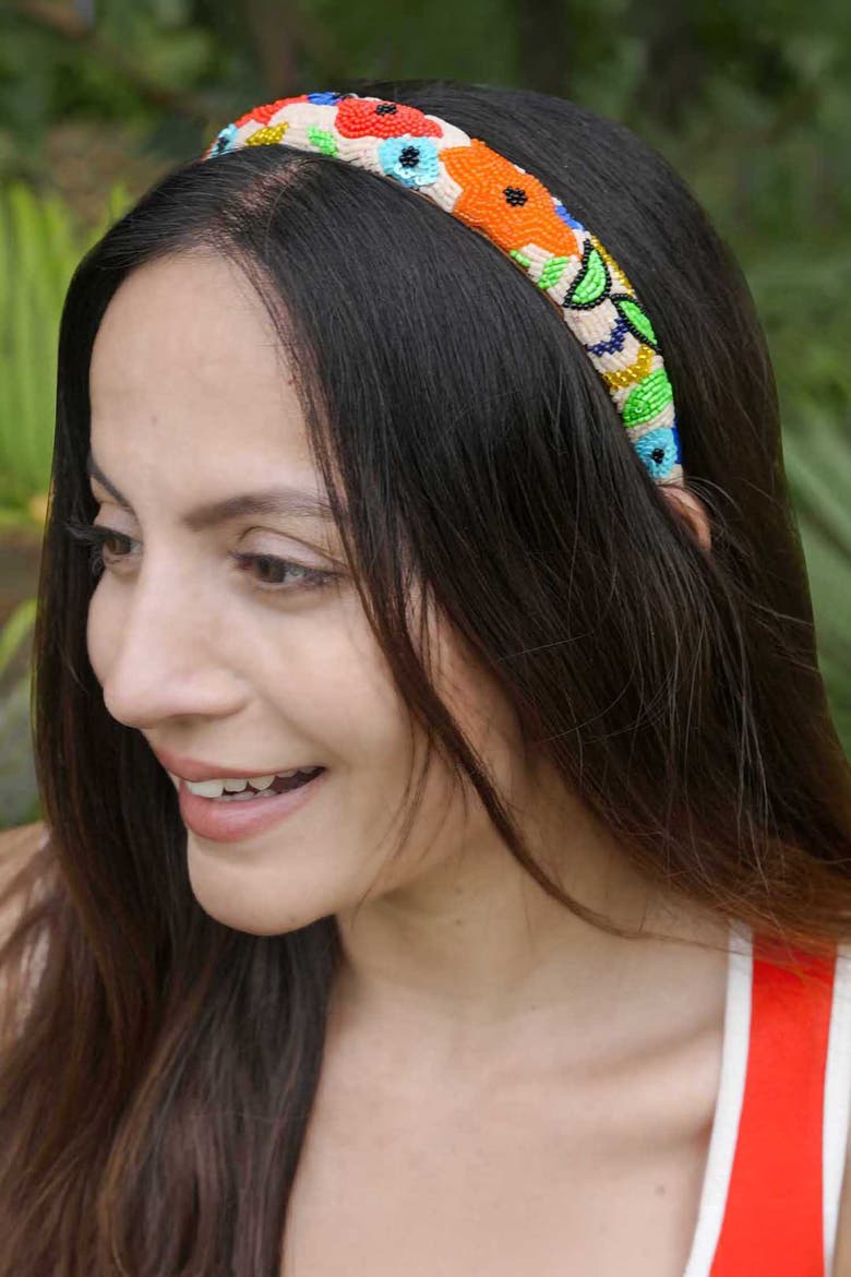 Bloom Carnival Headband, Alternate, color, Orange