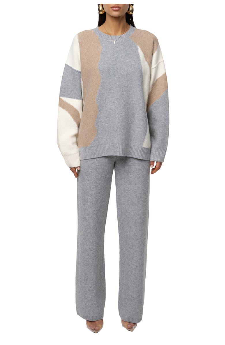 JLUXLABEL Emelie Knit Pant Set, Main, color, 