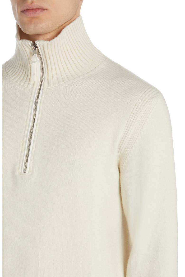 Half Zip Wool & Cashmere Blend Pullover, Alternate, color, IVORY