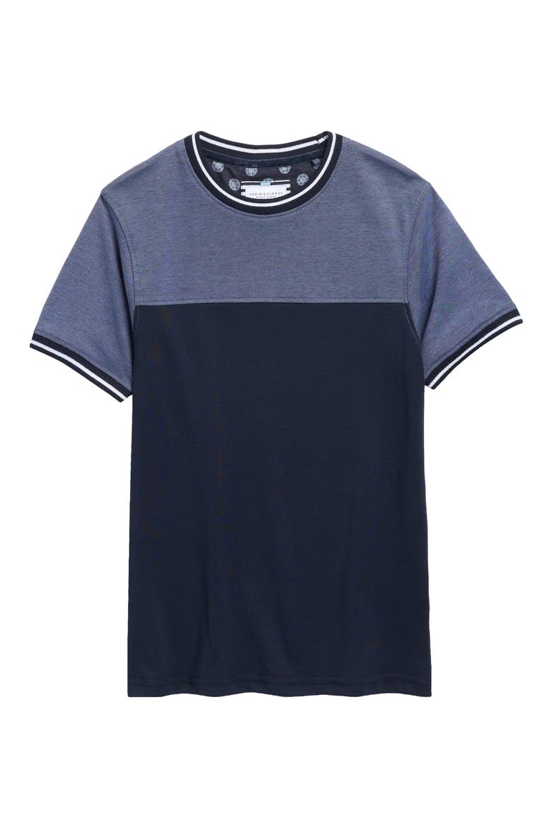 Kids' Colorblock T-Shirt, Main, color, NAVY