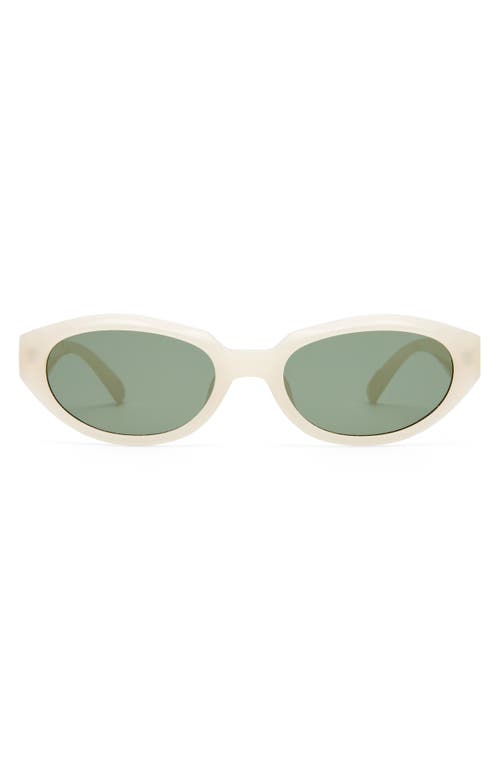 Le Specs Le Bijou 55mm Oval Sunglasses In Neutral