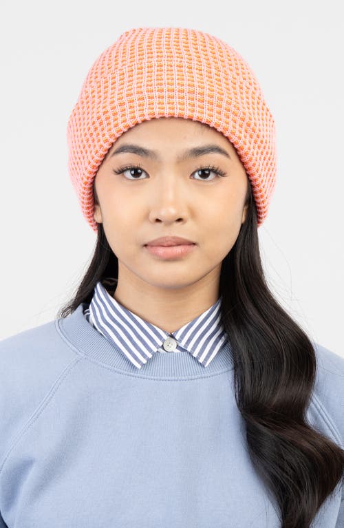 Verloop Simple Grid Beanie In Pink