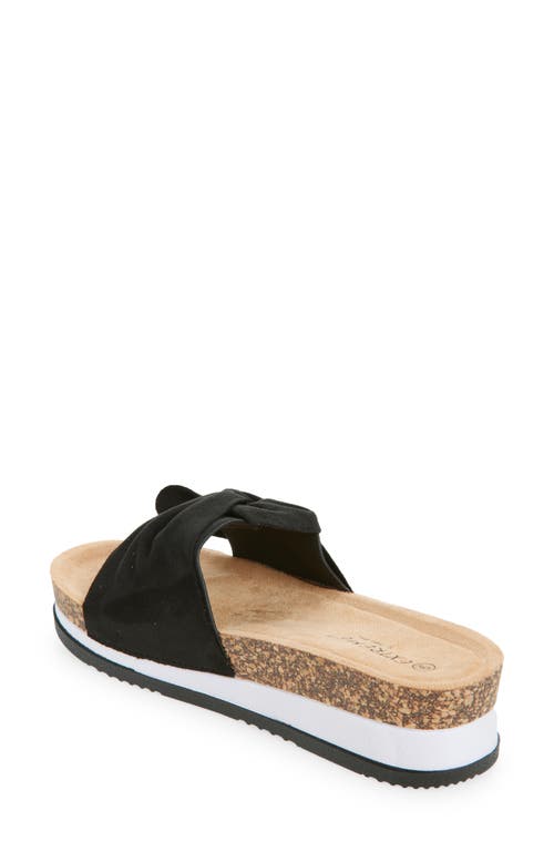 Extreme By Eddie Marc Knot Platform Slide Sandal