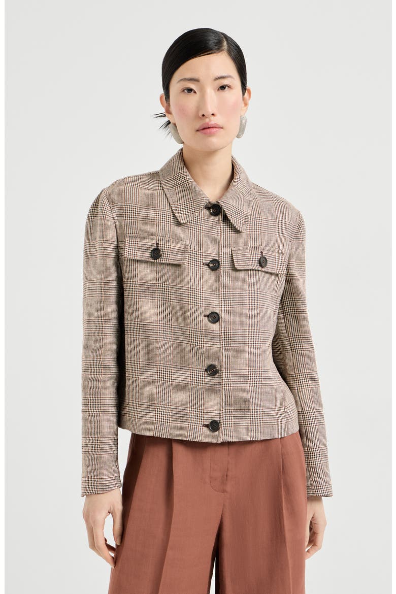 Prince of Wales blazer, Main, color, Light Brown