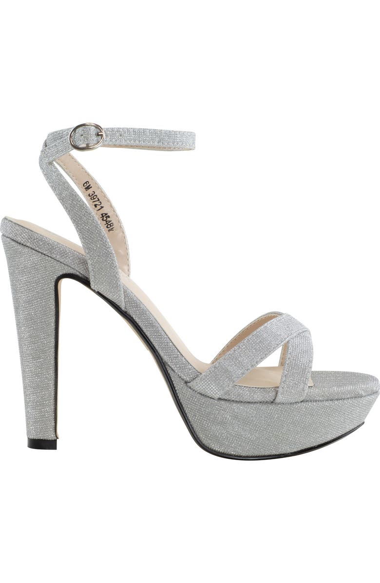 Touch Ups Elena Platform Sandal, Alternate, color, Silver
