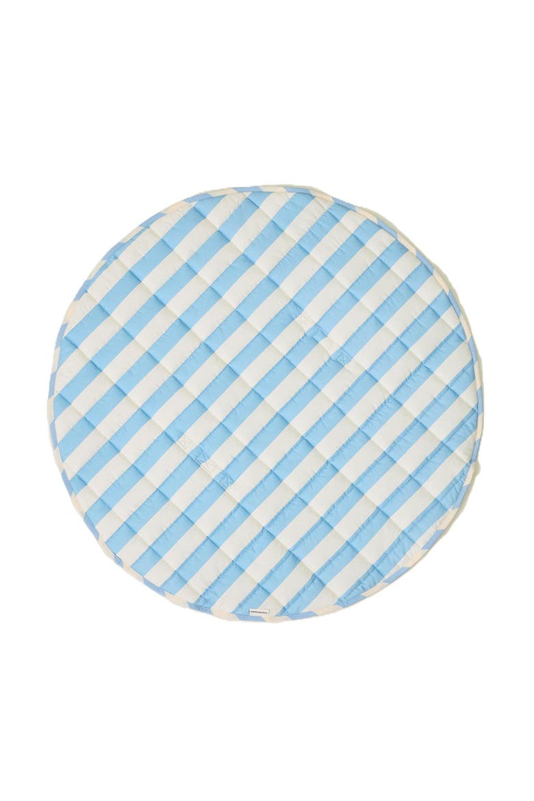 Inside/Outside Play Mat, Main, color, Blue Wide Stripe