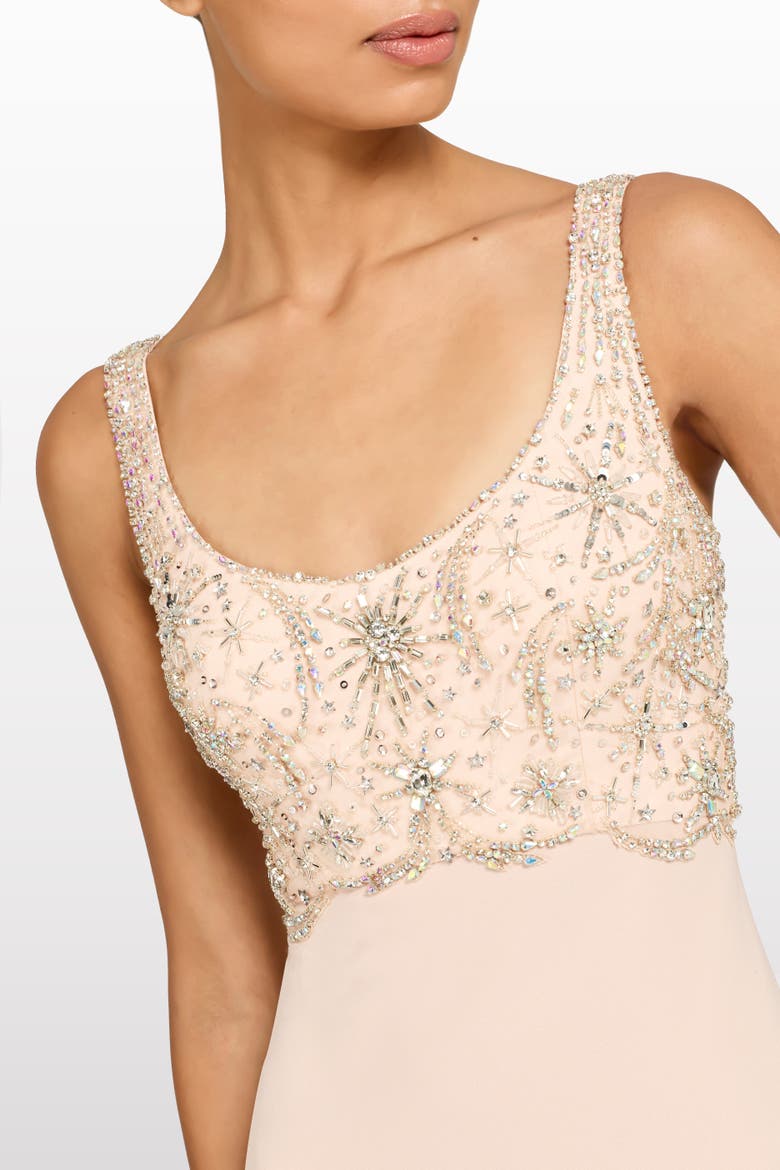 Reverie Embellished Maxi Dress, Alternate, color, Morganite