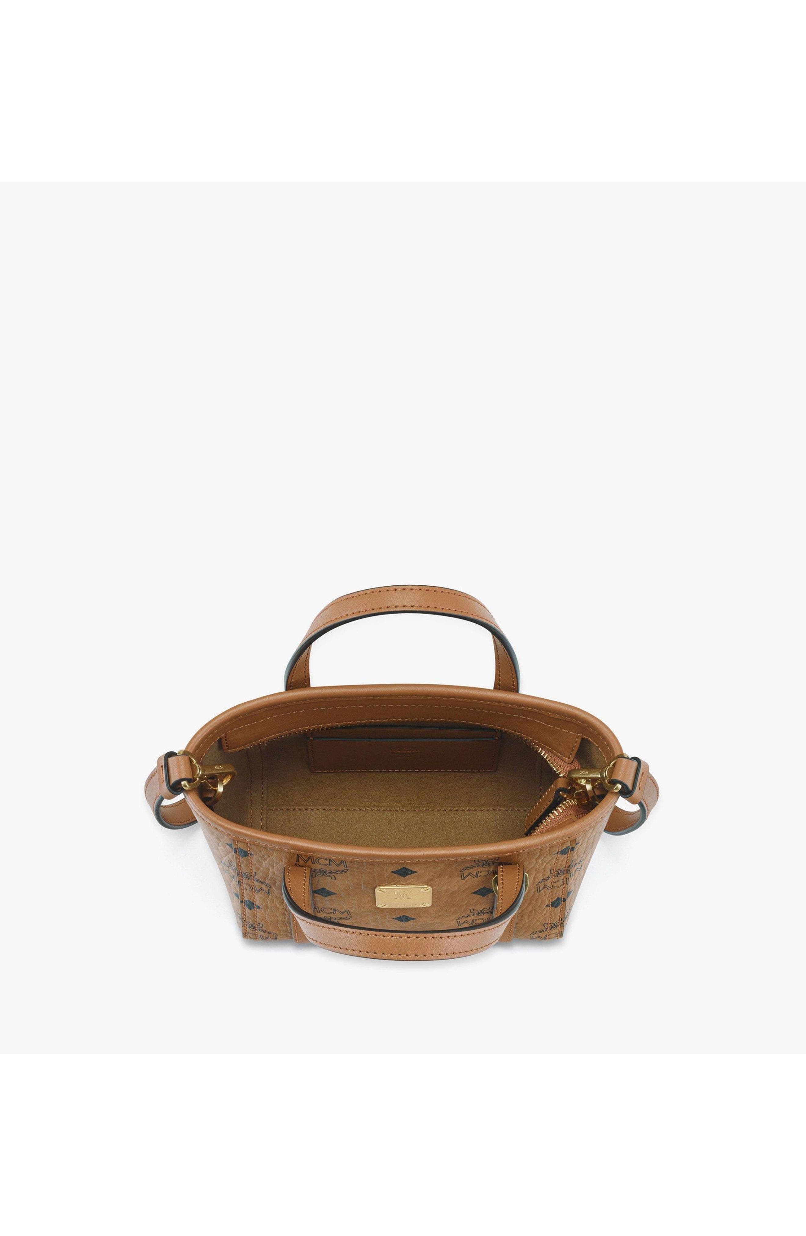 Toni Top-Zip Shopper in Visetos, Alternate, color, Brown