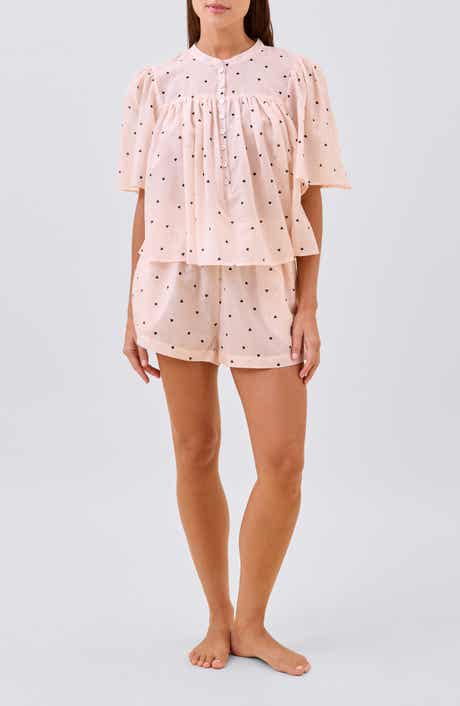 Papinelle Heart Print Cotton Short Pajamas