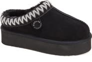 DEARFOAMS Fireside Queenstown Genuine Shearling Clog With Embroidery