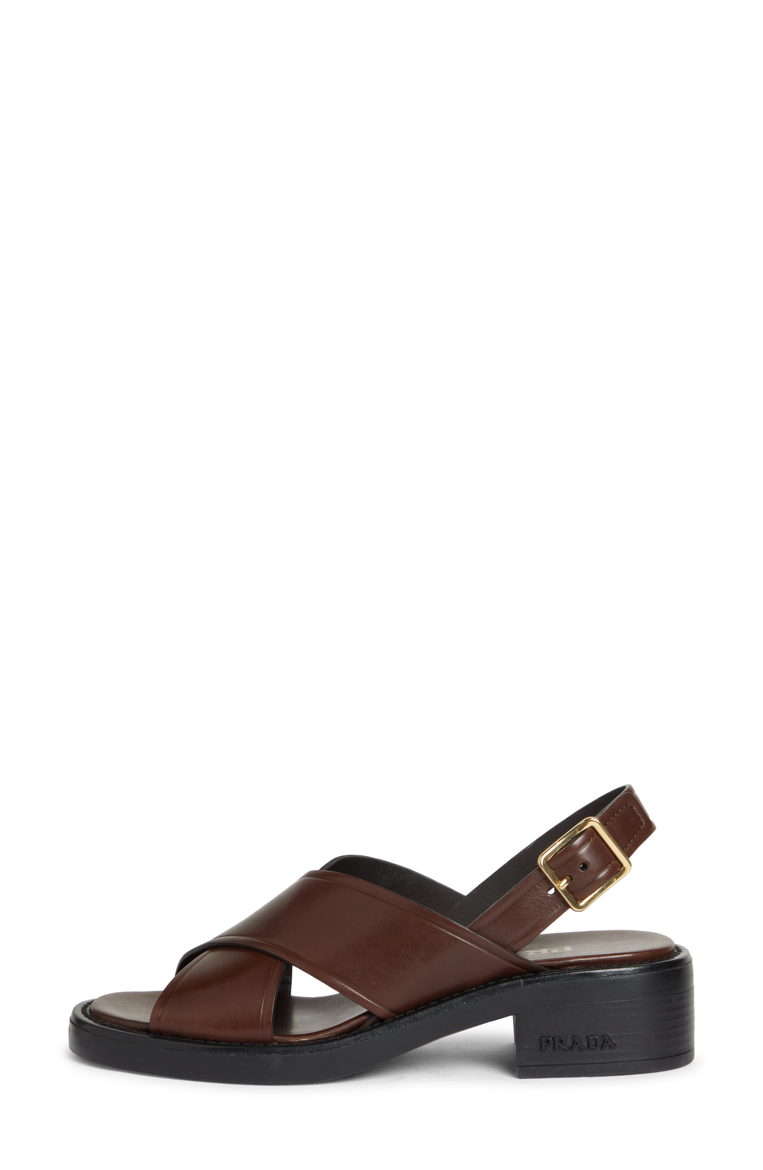 Prada Sandali Block Heel Sandal, Alternate, color, 