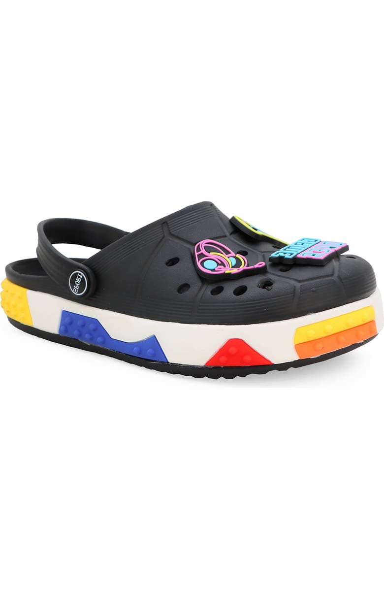 YOKI Kids' Platform Clog with Plush Charms, Main, color,