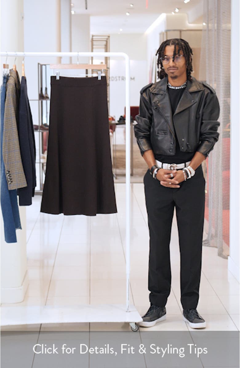 Merino Wool Blend Maxi Skirt, sales video thumbnail