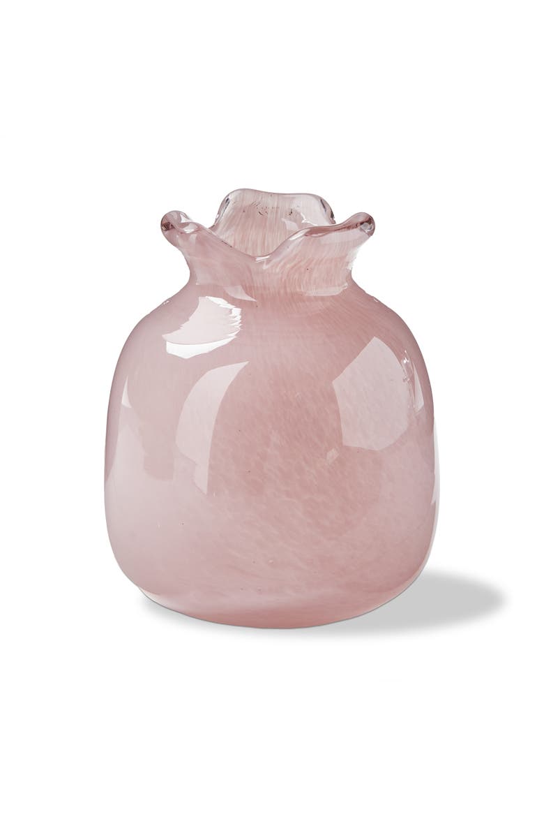 Cozy Mini Bud Vase Glass Pink 3.5 x 3.5 x 4.5 in, Main, color, Pink