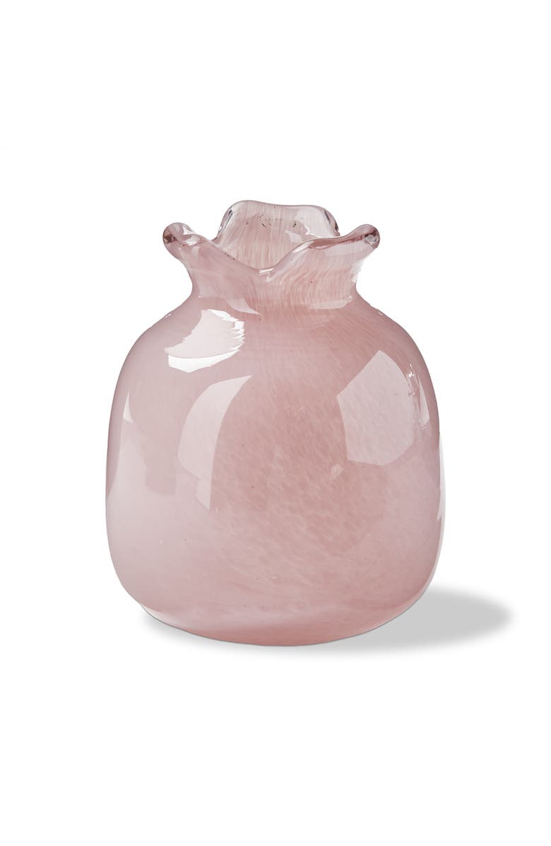 tag Cozy Mini Bud Vase Glass Pink 3.5 x 3.5 x 4.5 in, Main, color, Pink