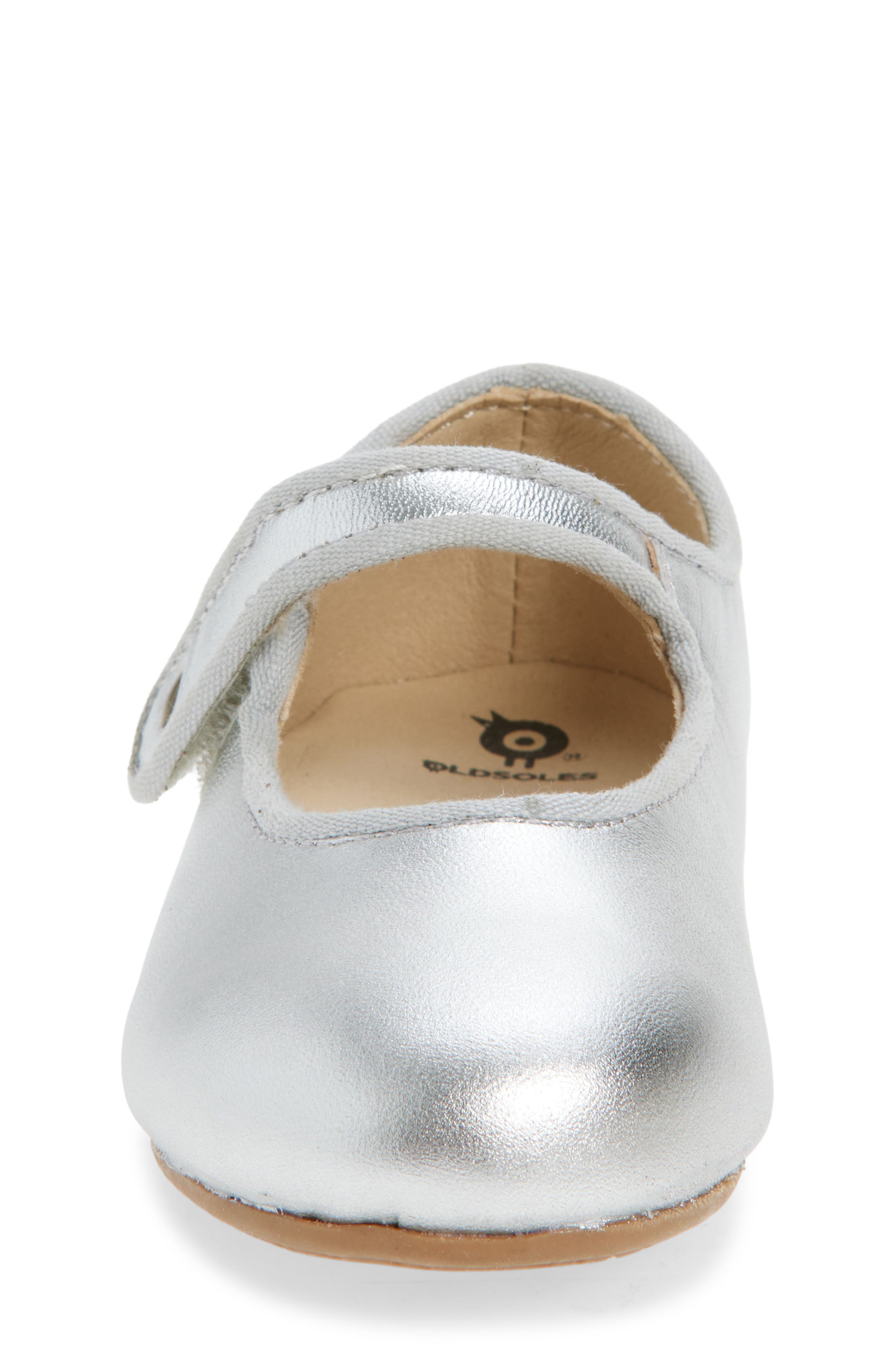 OLD SOLES Kids' Lady Jane Flat, Alternate, color, Silver
