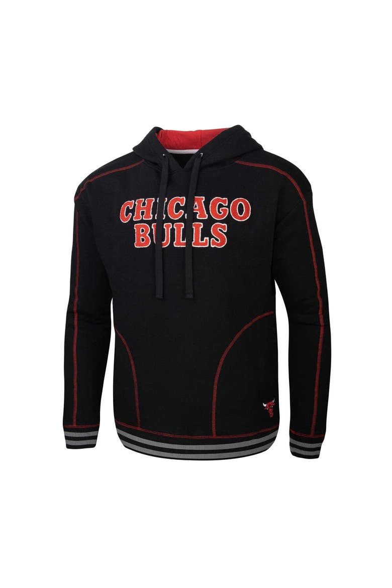 Men's Stadium Essentials  Black Chicago Bulls Baseline Pullover Hoodie, Alternate, color, Black