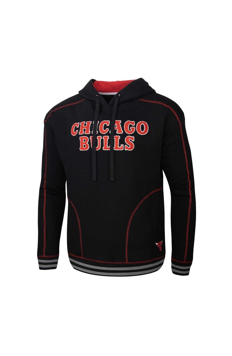Stadium Essentials Men's Stadium Essentials Black Chicago Bulls Baseline Pullover Hoodie, Alternate, color, Black