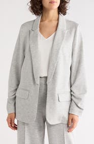 NORDSTROM RACK Scrunch Sleeve Scuba Knit Blazer