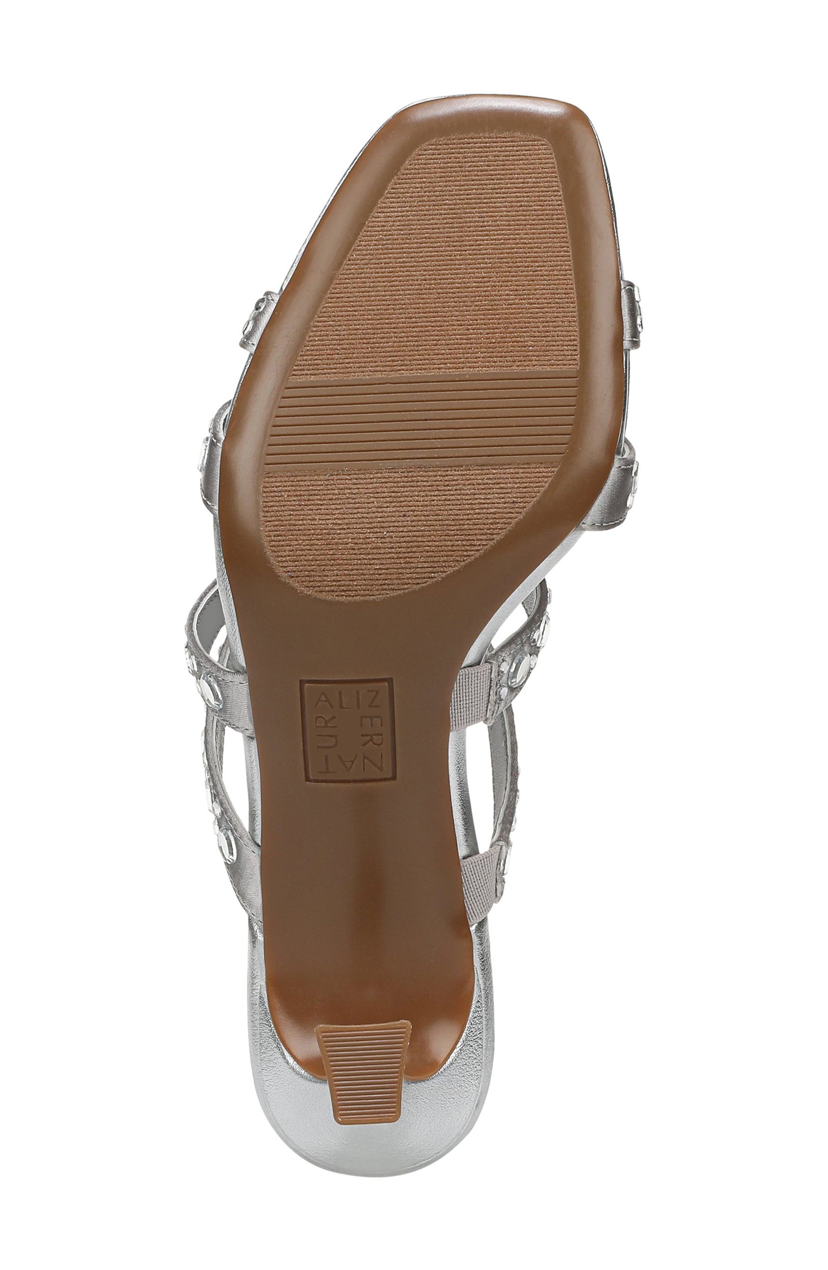 Kimi Slide Sandal, Alternate, color, SILVER SATIN