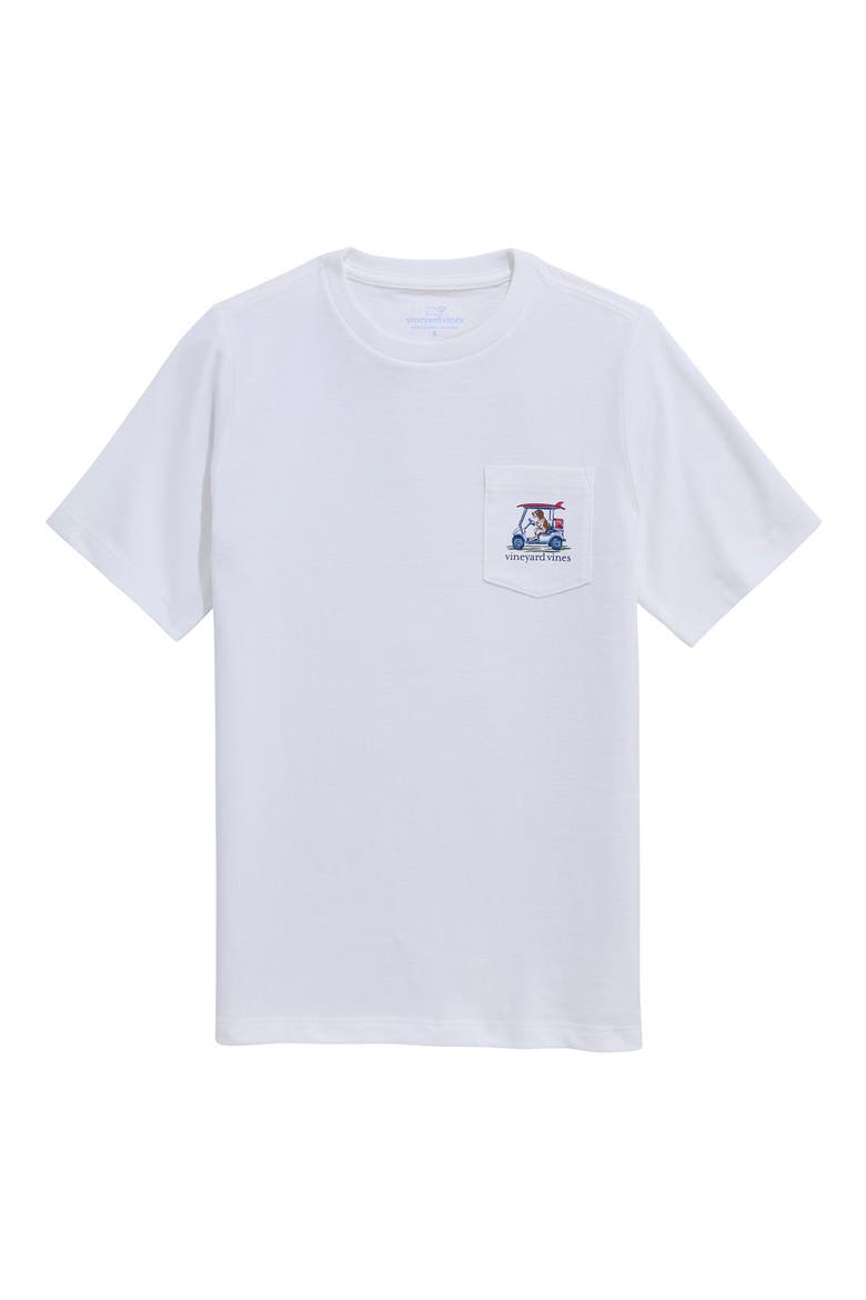 Kids' Pointer Golf Cart Cotton Graphic T-Shirt, Main, color, 100 WHITE