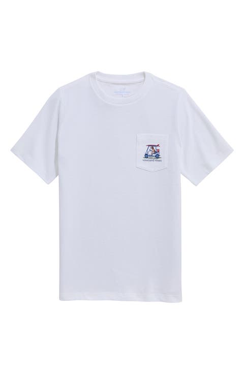 Kids' Pointer Golf Cart Cotton Graphic T-Shirt