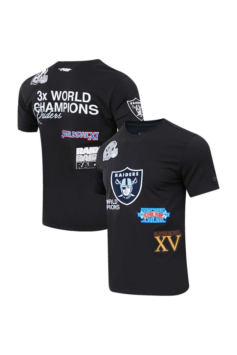 Men's Pro Standard Black Las Vegas Raiders Championship T-Shirt, Main, color, Black