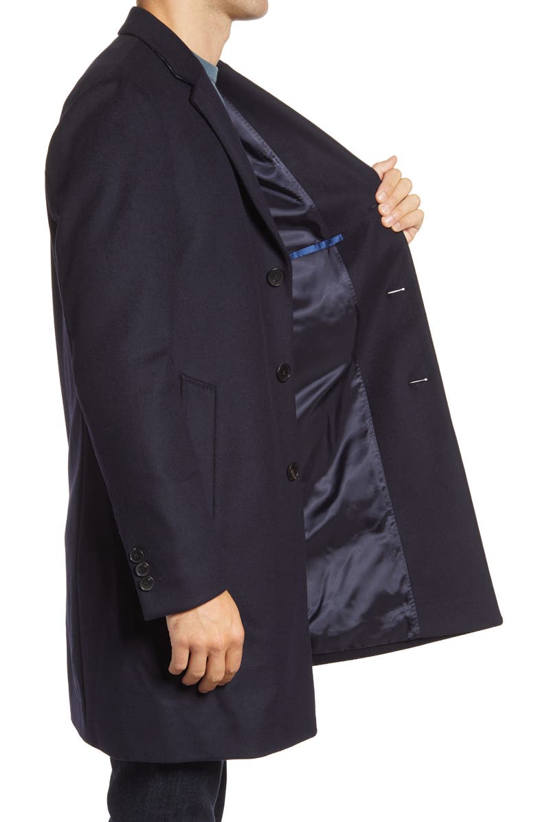 BOSS Nye Wool & Cashmere Overcoat, Alternate, color, 