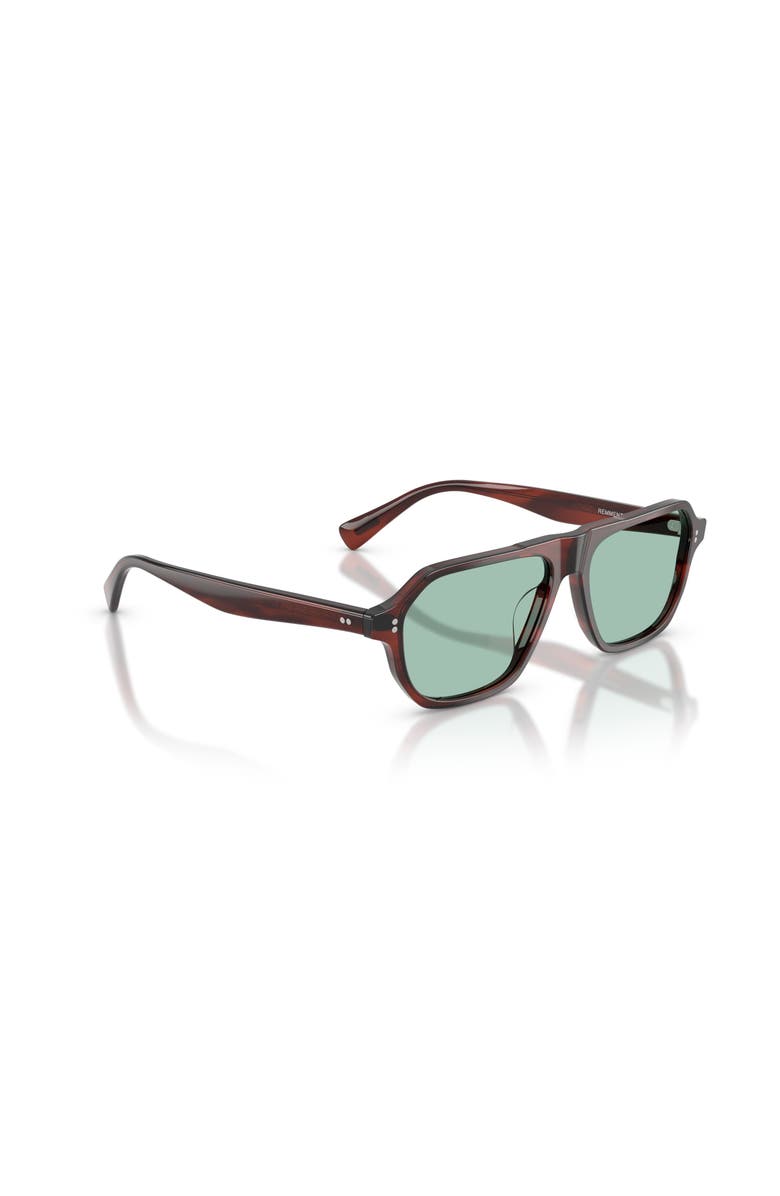 Oliver Peoples 56mm Irregular optical glasses, Alternate, color, Brown