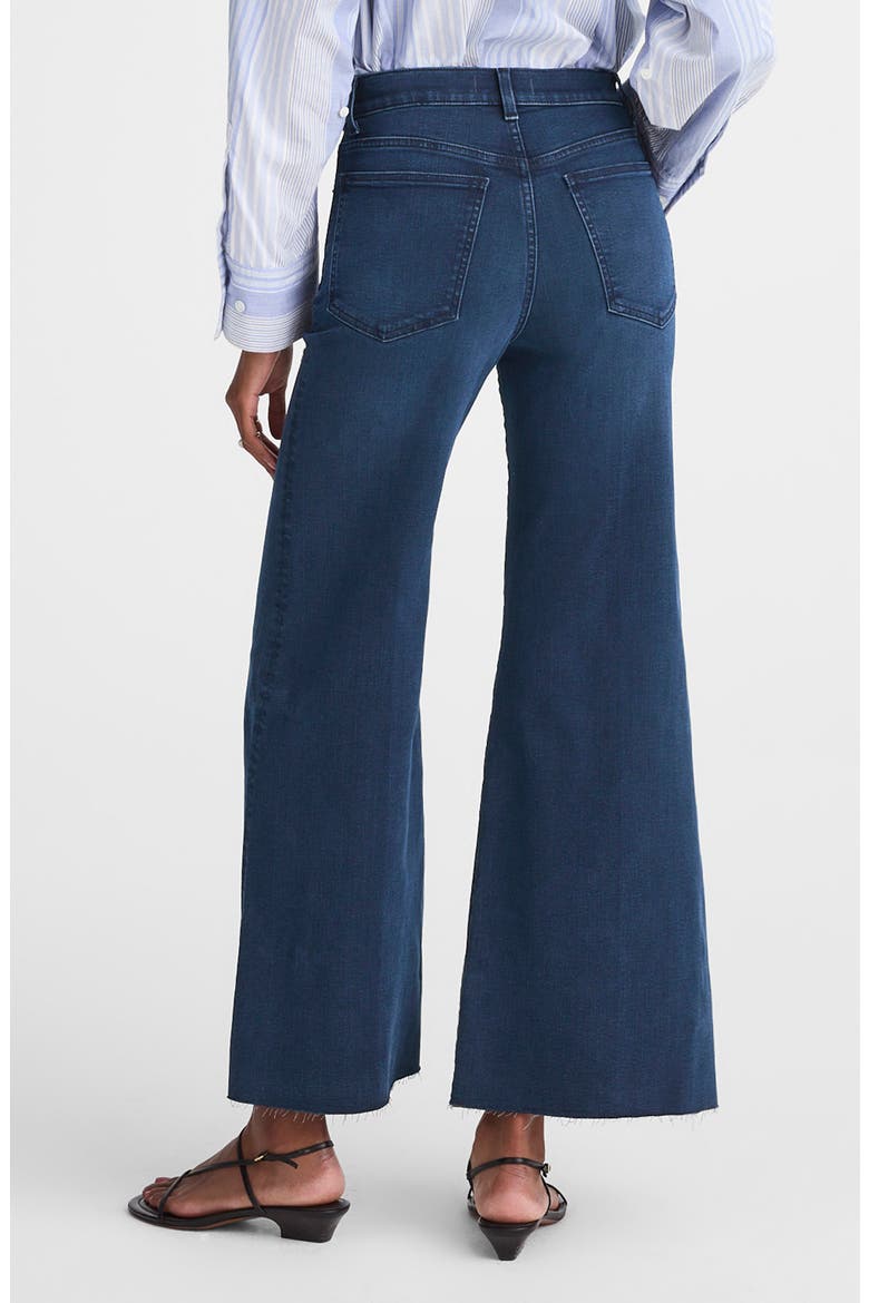 Flared Wide Leg Jeans, Alternate, color, KINGSTON WASH