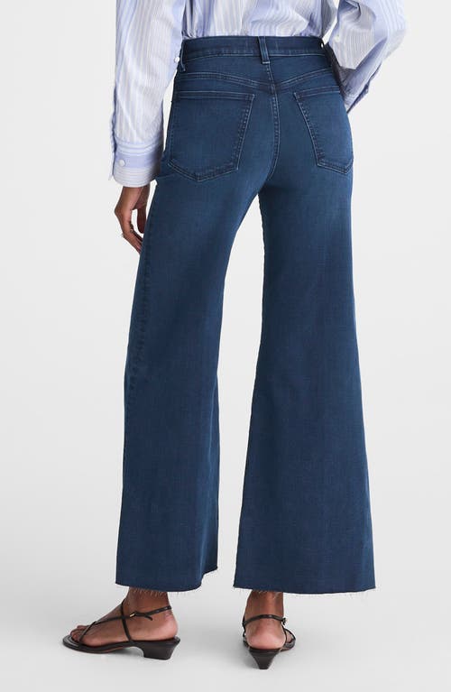 Madewell The Tall Flare Wide Leg Crop Jeans In Blue