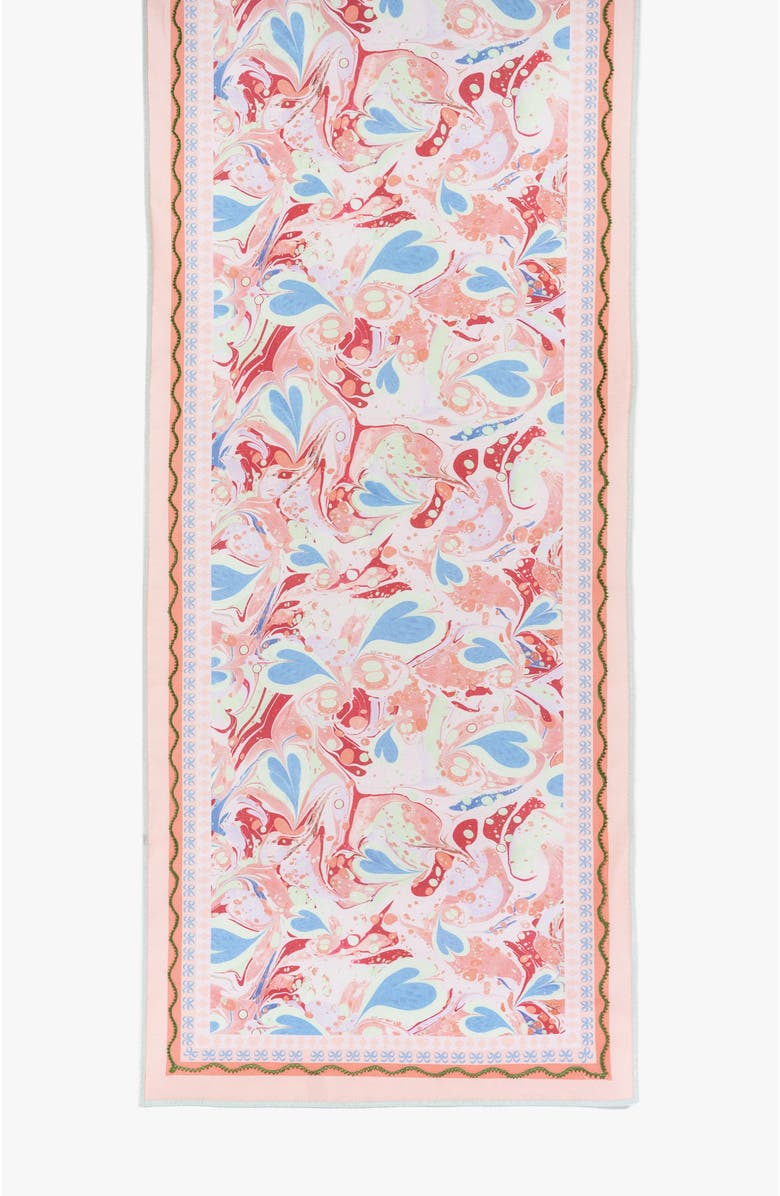 Bond & Grace Alice Marble Table Linens Set, Alternate, color, Coral