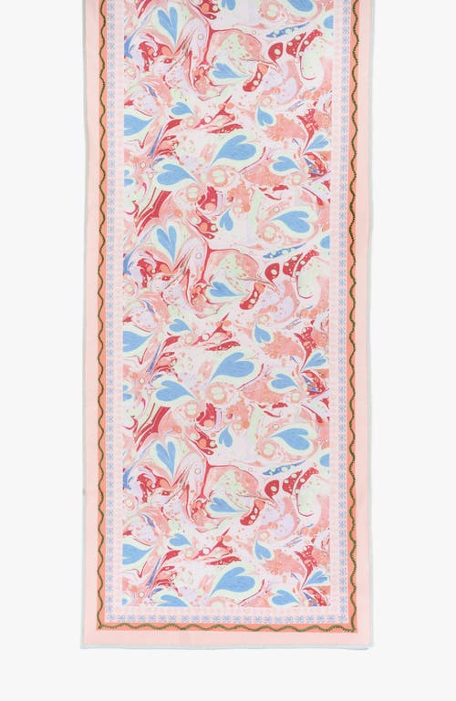 Bond & Grace Alice Marble Table Linens Set In Orange